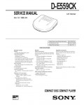 Сервисная инструкция Sony D-E559CK
