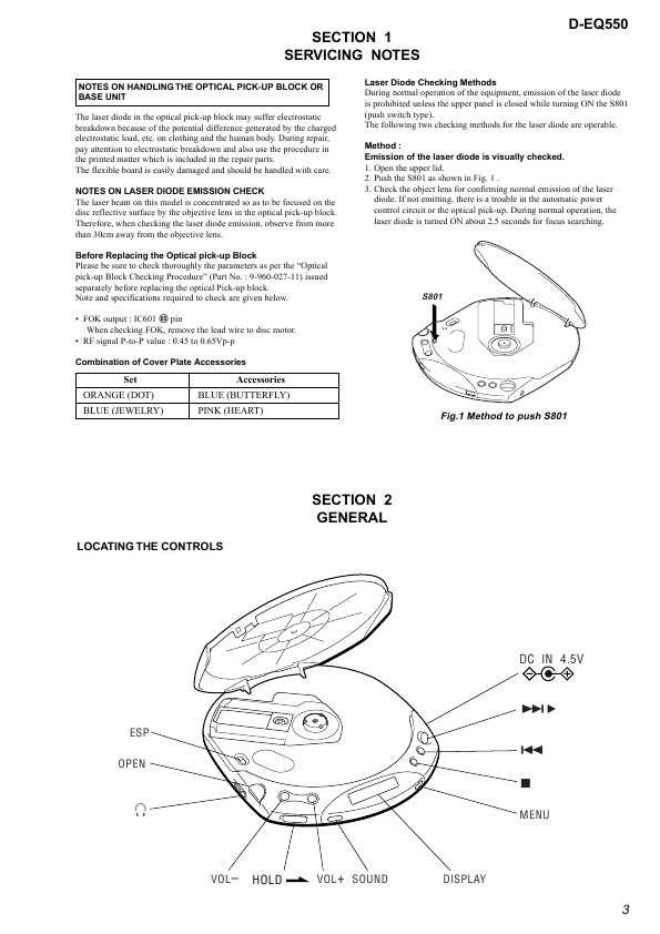 Сервисная инструкция Sony D-EQ550