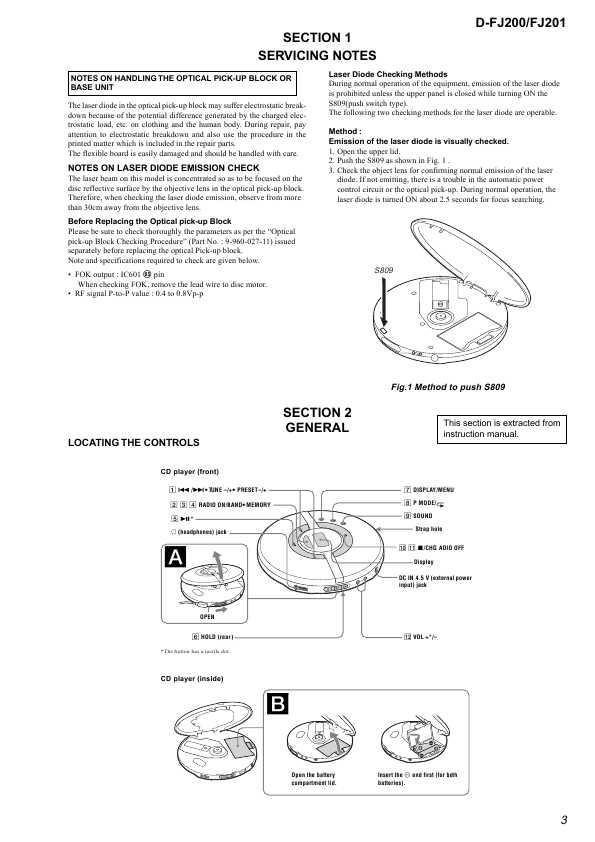 Сервисная инструкция Sony D-FJ200, D-FJ201