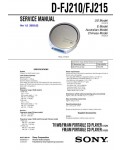 Сервисная инструкция Sony D-FJ210, D-FJ215
