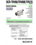 Сервисная инструкция Sony DCR-TRV60E, DCR-TRV70 (Level 3)