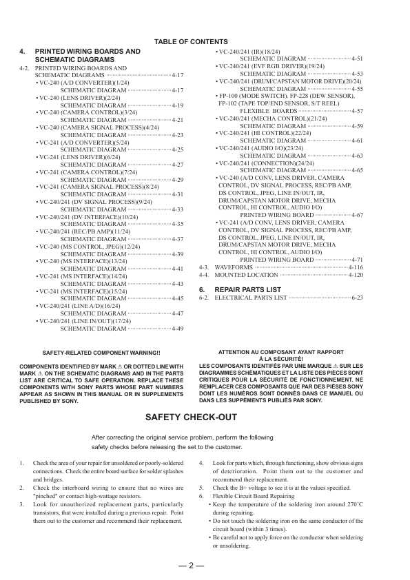 Сервисная инструкция Sony DCR-TRV6E, DCR-TRV11E, DCR-TRV20E Level 3