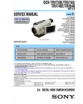 Сервисная инструкция Sony DCR-TRV738E, DCR-TRV740E, DCR-TRV840 (Level 2, V1.3)