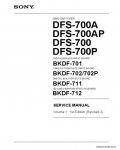 Сервисная инструкция SONY DFS-700A VOL.1, 1st-edition, REV.2