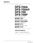 Сервисная инструкция SONY DFS-700A VOL.2, 1st-edition, REV.2