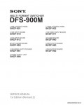 Сервисная инструкция SONY DFS-900M