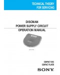 Сервисная инструкция Sony DISCMAN THEORY - POWER SUPPLY CIRCUIT