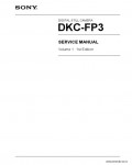 Сервисная инструкция SONY DKC-FP3 VOL.1, 1st-edition