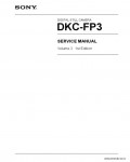 Сервисная инструкция SONY DKC-FP3 VOL.2, 1st-edition