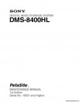 Сервисная инструкция SONY DMS-8400HL, MM, 1st-edition