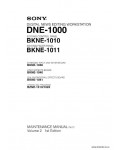 Сервисная инструкция SONY DNE-1000, MM, P2 VOL.2, 1st-edition