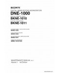 Сервисная инструкция SONY DNE-1000, MM VOL.1, 1st-edition