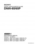 Сервисная инструкция SONY DNW-65, 65P, MM VOL.2, 1st-edition