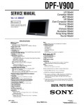 Сервисная инструкция SONY DPF-V900 VER1.3