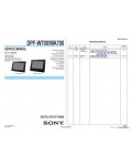 Сервисная инструкция SONY DPF-W700, WA700 VER.1.2