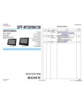 Сервисная инструкция SONY DPF-W700, WA700 VER.1.4