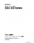Сервисная инструкция SONY DSC-RX100M4, L3, 1st-edition