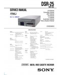 Сервисная инструкция Sony DSR-25