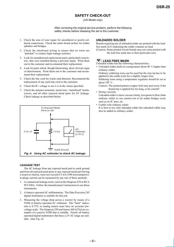 Сервисная инструкция Sony DSR-25