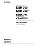 Сервисная инструкция SONY DSR-300 VOL.1, 1st-edition