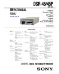 Сервисная инструкция Sony DSR-45, DSR-45P