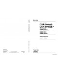 Сервисная инструкция SONY DSR-500WS VOL.1, 1st-edition