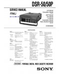 Сервисная инструкция Sony DSR-50, DSR-50P