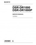 Сервисная инструкция Sony DSR-DR1000, DSR-DR1000P