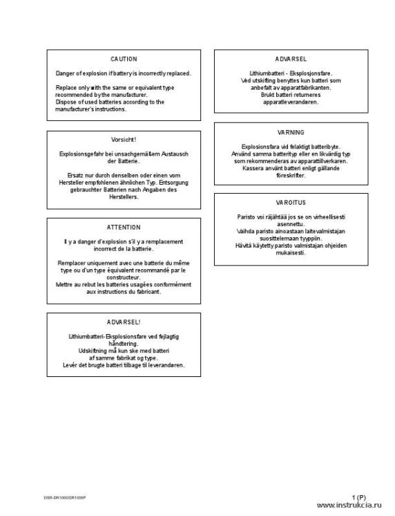 Сервисная инструкция Sony DSR-DR1000, DSR-DR1000P