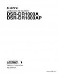 Сервисная инструкция SONY DSR-DR1000A, DR1000AP