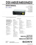 Сервисная инструкция SONY DSX-A40UE, A40UI, A42UI