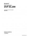 Сервисная инструкция SONY DVF-EL200