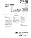 Сервисная инструкция Sony DVP-F25