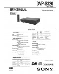 Сервисная инструкция Sony DVP-S320