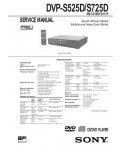 Сервисная инструкция Sony DVP-S525D, DVP-S725D