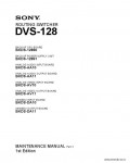 Сервисная инструкция SONY DVS-128, MM, P2, 1st-edition