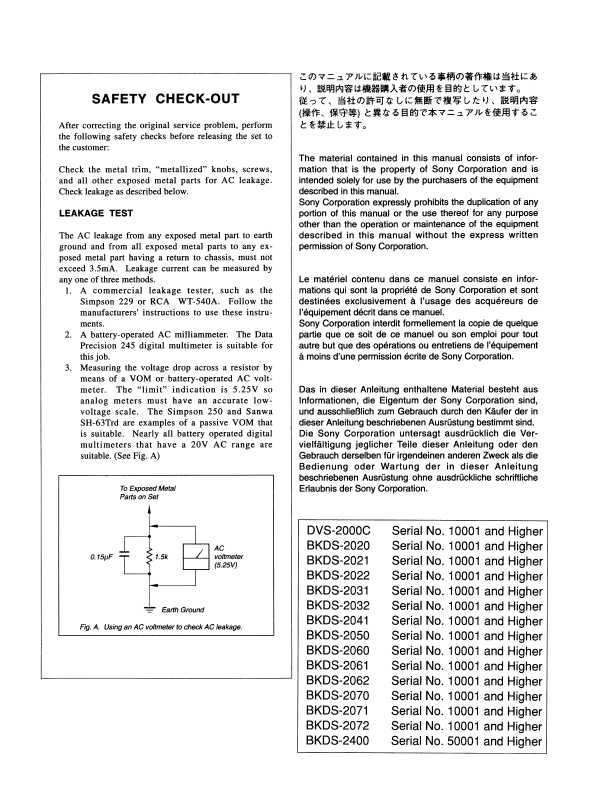 Сервисная инструкция Sony DVS-2000V, PART2