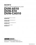 Сервисная инструкция SONY DVW-510, A510, CA510, MM, PART.2 VOL.5, 1st-edition, REV.5