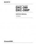Сервисная инструкция Sony DXC-390, DXC-390P