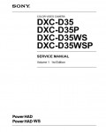 Сервисная инструкция Sony DXC-D35, Volume 1