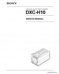 Сервисная инструкция SONY DXC-H10