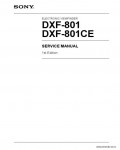 Сервисная инструкция SONY DXF-801