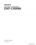 Сервисная инструкция SONY DXF-C50WA