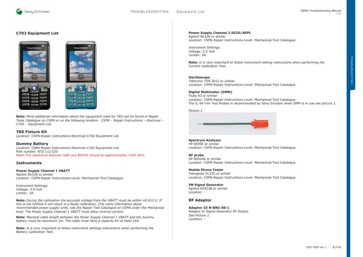 Сервисная инструкция Sony Ericsson C702