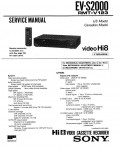 Сервисная инструкция Sony EV-S2000