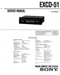 Сервисная инструкция Sony EXCD-51
