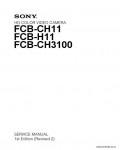 Сервисная инструкция SONY FCB-CH11, 1st-edition, REV.2