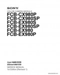 Сервисная инструкция SONY FCB-CX980