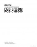 Сервисная инструкция SONY FCB-EH6300, 1st-edition, REV.1
