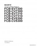 Сервисная инструкция SONY FCB-EV7300, 1st-edition